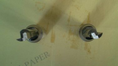 Carburo solido pungente router Straignt della flauto diritta di CNC TC0111 pungente con lo stinco d'acciaio