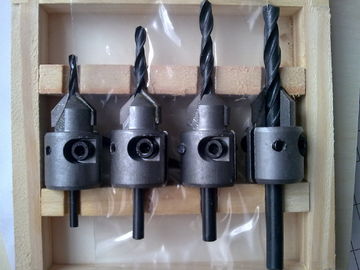 Il carburo del CTT delle parti 4PCS degli attrezzi per bricolage di TC-004V ha fornito di punta i taglienti della fresatura per la perforazione di legno