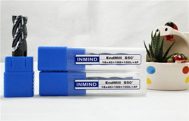 Mulino di estremità solido del carburo di rendimento elevato HRC50, tipo di lunghezza standard