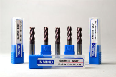 Alta precisione HRC50 che macina l'utensile per il taglio standard quadrato del tungsteno del mulino di estremità di quattro flauto