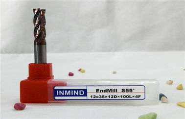 Gli utensili per il taglio solidi del quadrato di alta precisione della taglierina del mulino di estremità del carburo HRC55 lungamente scanalano in