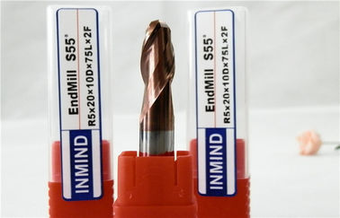 Taglierina Ultra-Fine HRC55 di granulometria di micro della palla del naso del carburo di estremità fresatura standard solida del mulino