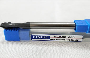 Utensili per il taglio lunghi solidi di fresatura dello stinco del mulino di estremità del naso della palla del carburo per la macinazione del rame