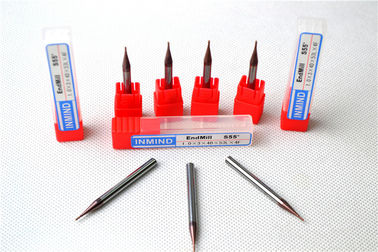Due micro taglierina di dimensione HRC55 dei mulini di estremità della flauto HRC60 micro, 0.3mm - 0.9mm