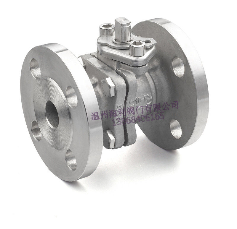 Valvola a sfera dell'acciaio inossidabile 2PC, estremità della flangia, cuscinetto di montaggio diretto, 150LB/300LB, PN16-40