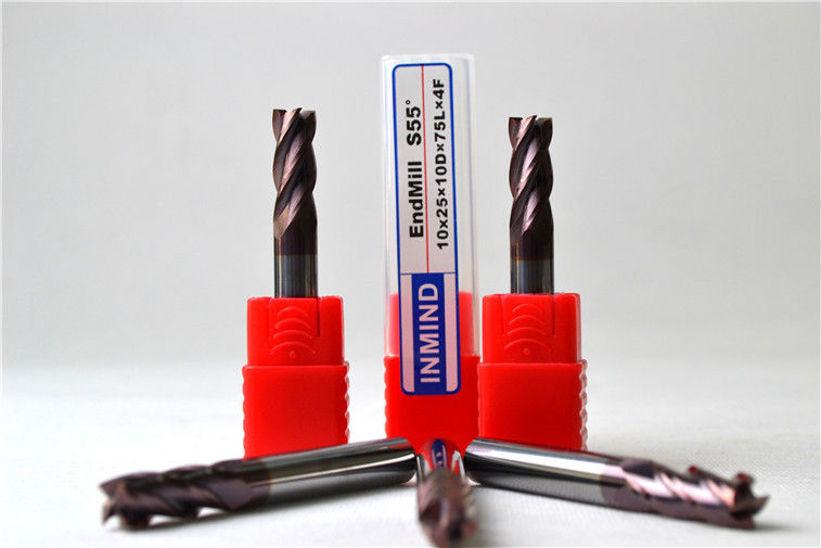 Taglierine su ordinazione 0.5um - 0.6um della flauto del mulino di estremità del quadrato del carburo di tungsteno 4/del mulino estremità della scanalatura