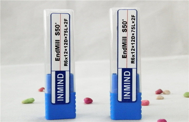 Utensile per il taglio del grano di Mirco del mulino di estremità del naso della palla del carburo HRC50 Endmill che Roughing alla finitura