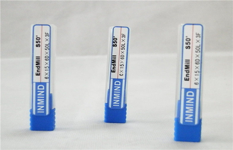 Utensili per il taglio rivestiti affusolati CNC del carburo di TiAlN del mulino di estremità del naso della palla per rame
